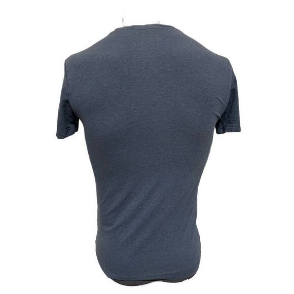 Express Men’s Solid Navy Blue Crew Neck Short Sleeve T Shirt Top Stretch Small - Picture 2 of 3